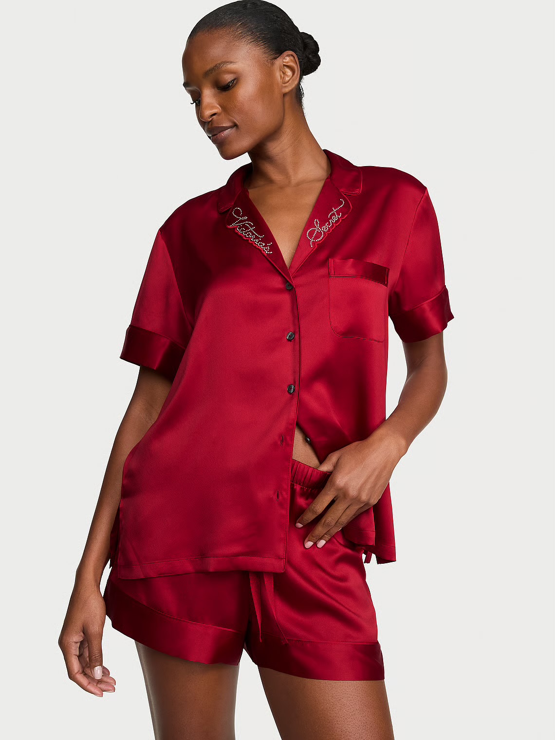 Піжама Signature Satin Shine Short Pajama Set